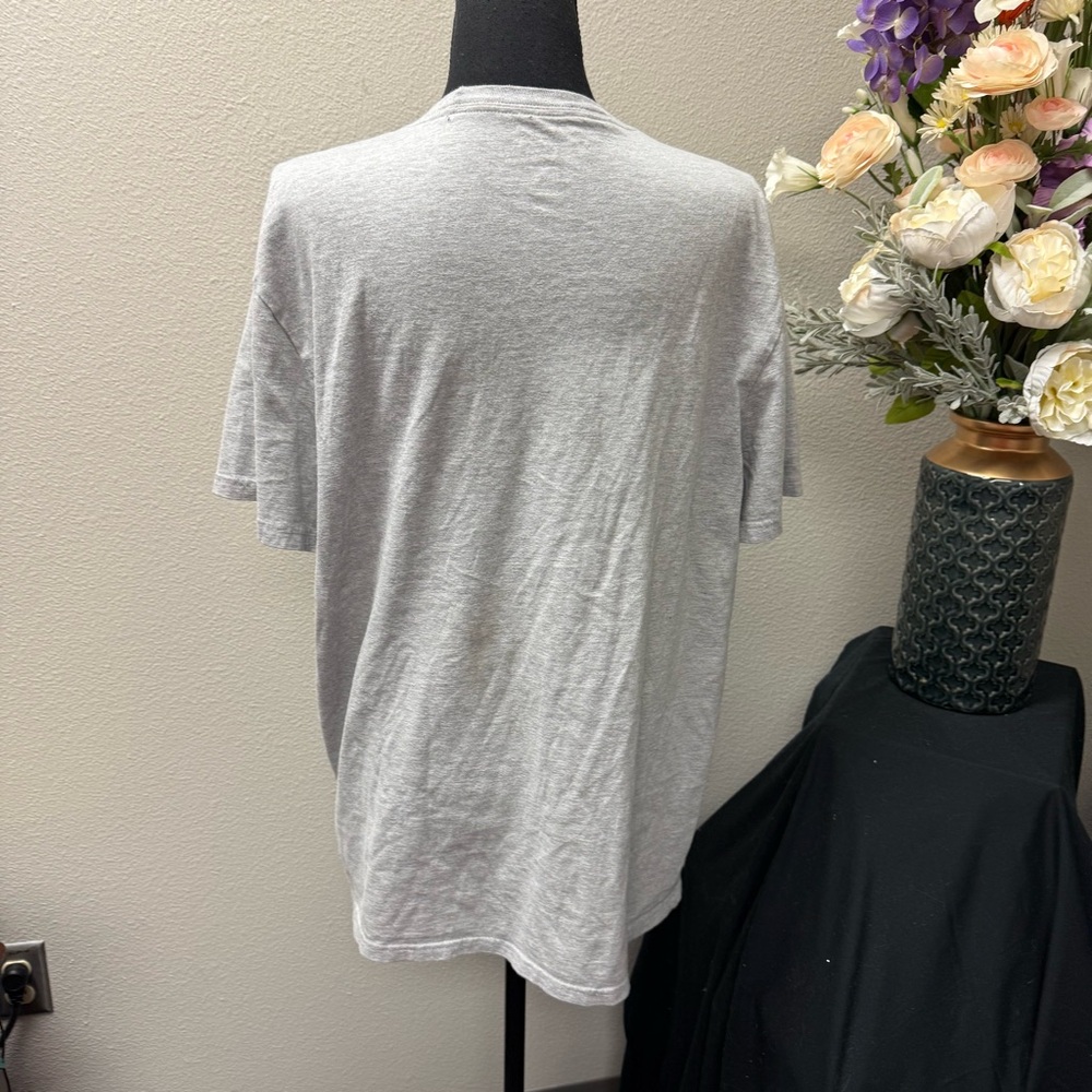 Dallas Cowboys Graphic Tee Gray Texas Logo NFL Fan Shirt Size L Football Cotton - Picture 3 of 7